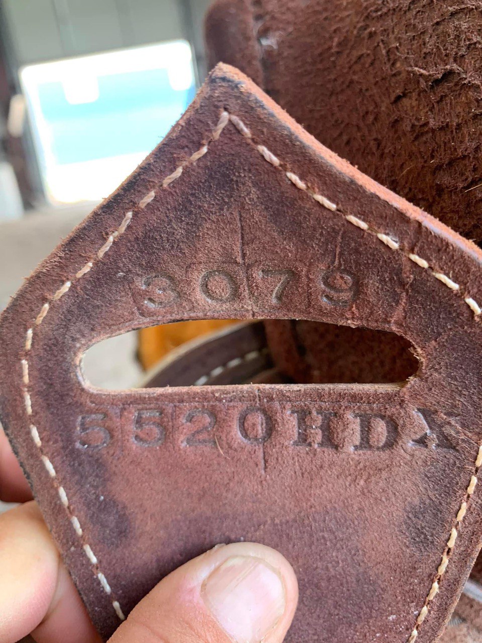15.5” Fairely Used Burns saddle - Image 2