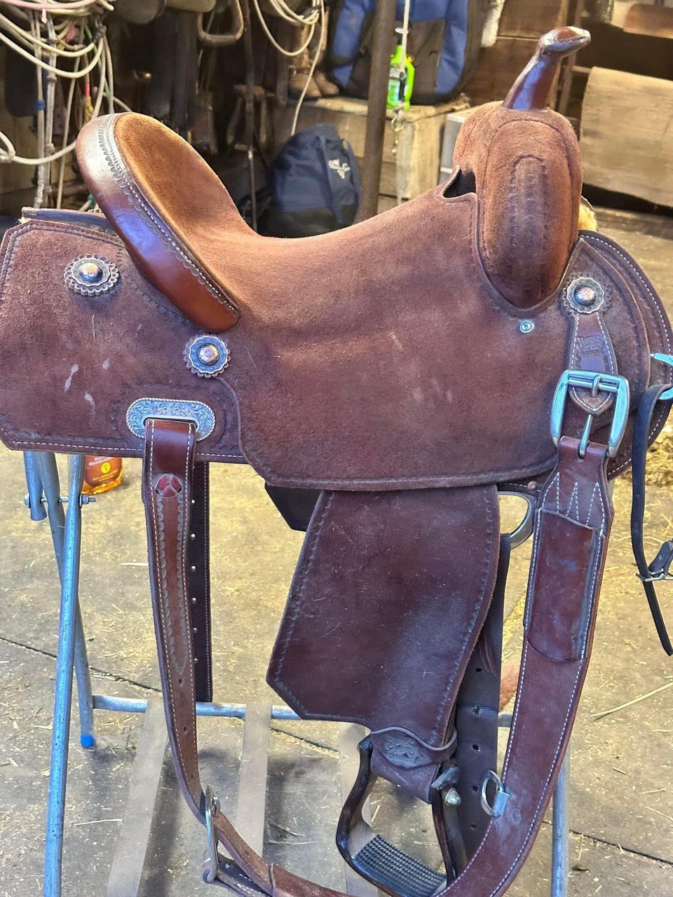 15” Fairely Used Burns saddle - Image 3